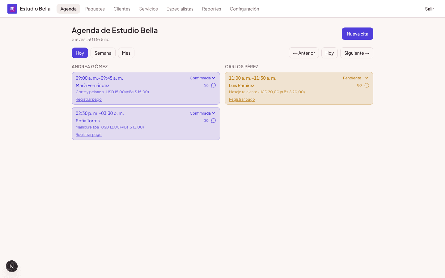 KR Citas en computador